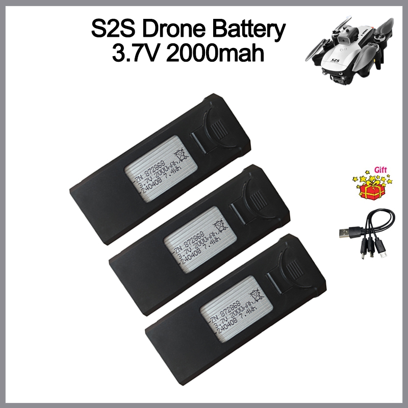 Eachine Drone E58 - S2S 드론 배터리 3.7V 2000mAh Xiaomi